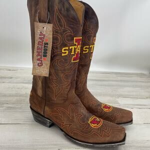Game Day NEW NCAA Michigan State Spartans Western Cowboy Boots Size 11.5